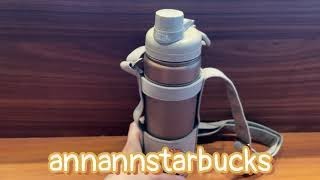 Starbucks 473ml/16oz Coffee Ground Water Bottle and Holder