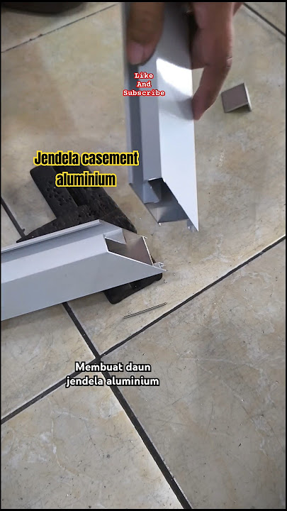 cara membuat daun jendela aluminium, bahan casement combo #aluminium #tutorial #jendelaaluminium