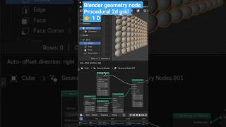Procedural Grid Using mesh line and Instance on Points | #Blender #geometrynodes #blendershorts 1D