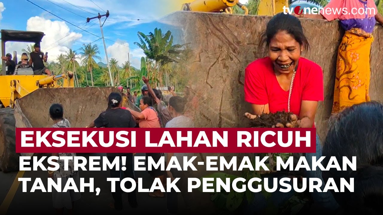 Drama Ricuh Eksekusi Lahan Eks HGU: Emak-emak Hadang Alat Berat! | OneNews Update