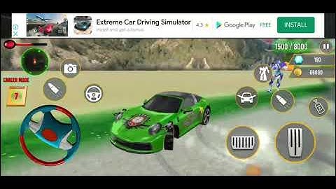 army bus robot car game for kids