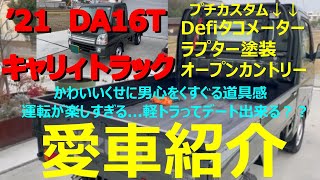 【軽トラキャリィプチカスタム】愛車紹介！！最高の相棒だけど女房が助手席に乗ると...