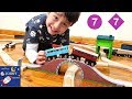 Johny Opens MTA Subway Train Toys And Wooden Train Tracks For His 4th Birthday