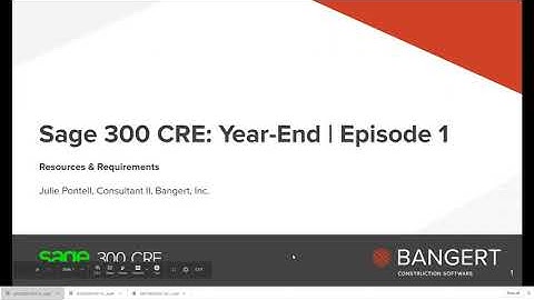 Year-End Preparation In Sage 300 CRE