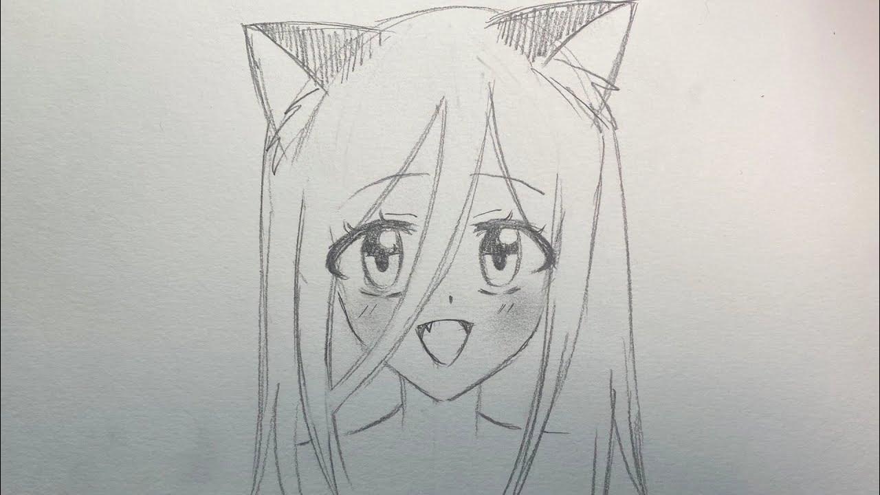 Drawing Anime Neko Girl Step By Step, Drawing Anime Neko An…