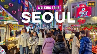 Seoul KOREA  Myeongdong Night Walk 2024