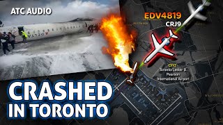 Full Atc Audio Delta Airlines Plane Flips On Landing At Toronto Airport. Real Atc Audio