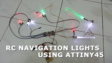 RC Navigation Lights Using ATtiny45