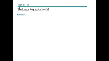 14.1 The Linear Regression Model - Residuals