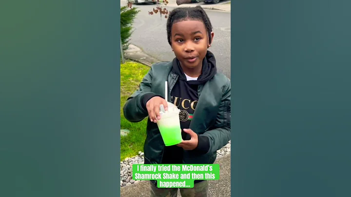 It’s St. Patrick’s Day so I finally tried the @McDonalds  #shamrockshake and this happened… 🍀