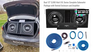 Skar EVL 12 Subwoofer PreFab Box Package Review + Demo