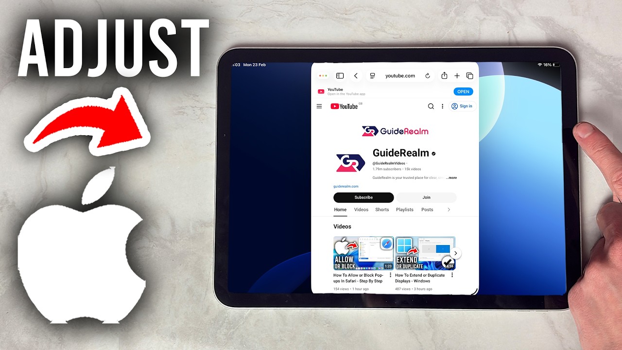 How To Adjust iPad Full Screen - Step By Step - YouTube