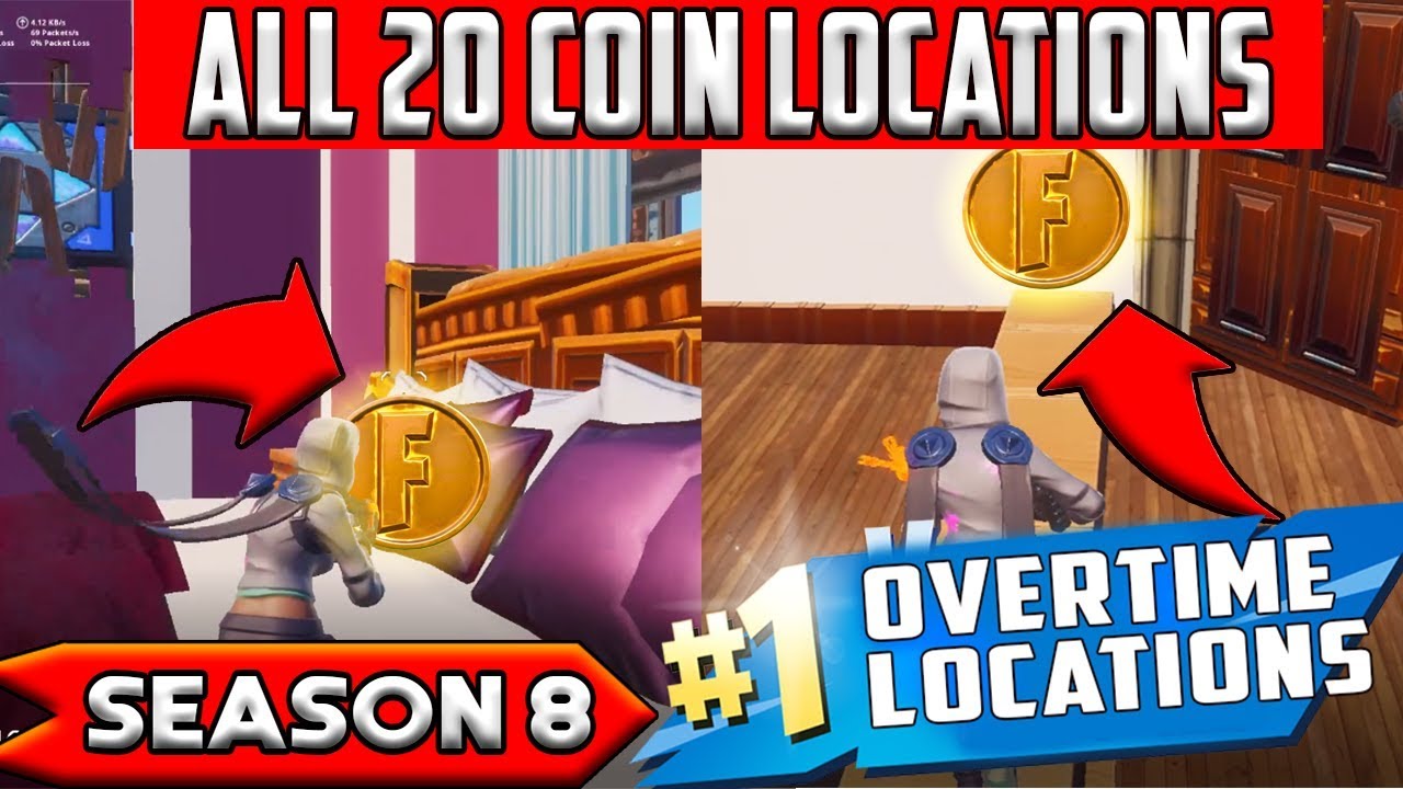 Collect Coins in Featured Creative Islands - ALL 20  LOCATIONS OVERTIME CHALLENGES FORTNITE