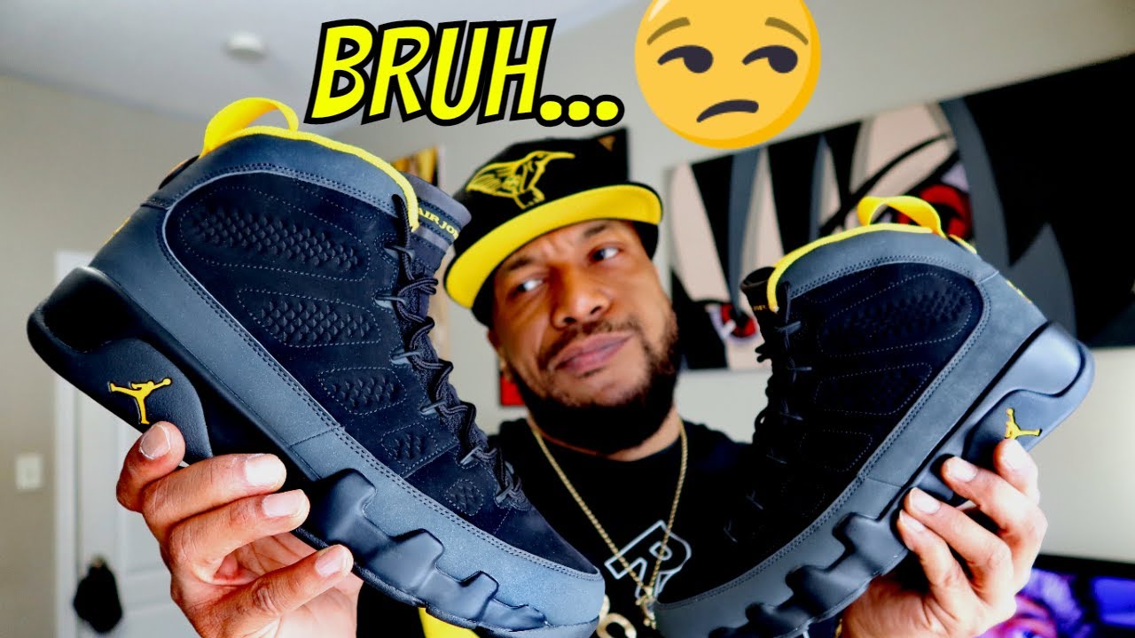 2021 Air Jordan 9 University Gold Review 4K