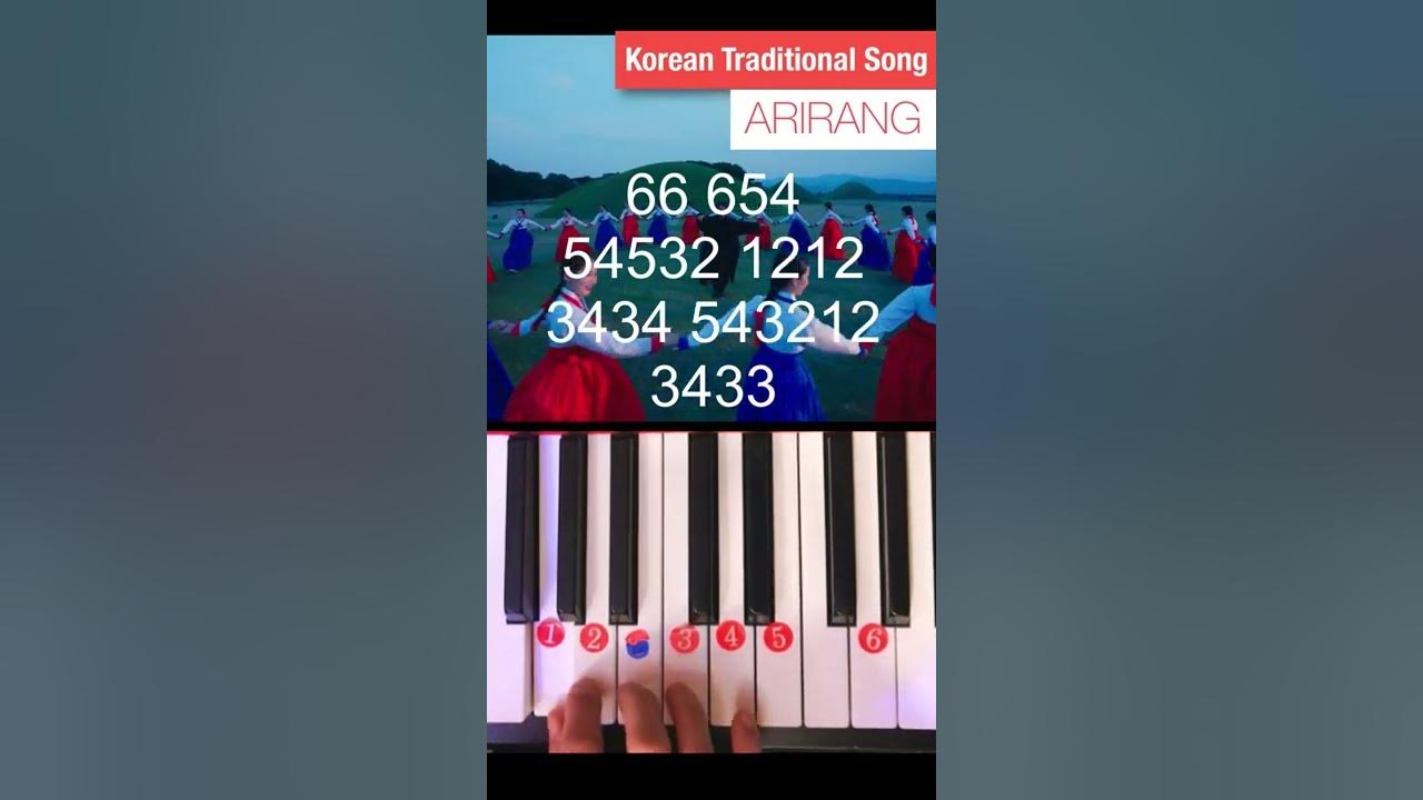 🇰🇷 ARIRANG (korean traditional song)  PIANO LESSON #2