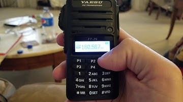 Yaesu FT-25 all railroad frequencies