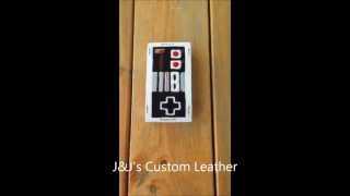 Leather Nintendo Controller Iphone 5 Case, Made In America, J&Js Custom Leather