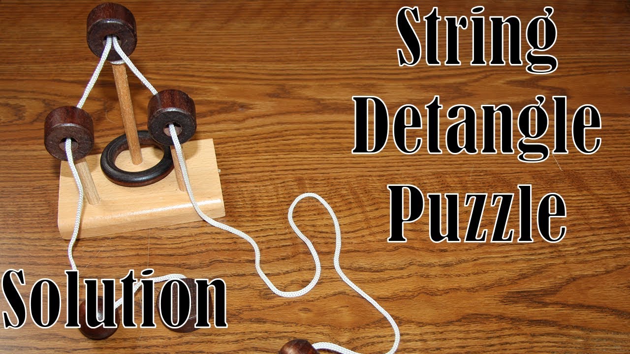 wooden string puzzle