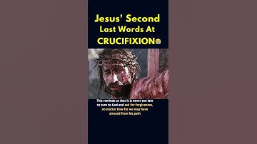 Thumbnail of Jesus' Second Last Words 😢😱 #shorts #youtube #catholic #bible #fyp シ