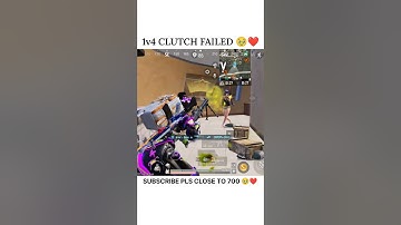 1v4 clutch failed 🥹🔥🥵 | #shorts #gaming #bgmi #pubg #youtubeshorts #shortsvideo #viral