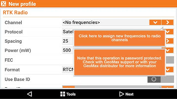 X-PAD Tutorials: INSTRUMENT CONFIGURATION Profile GNSS UHF rover