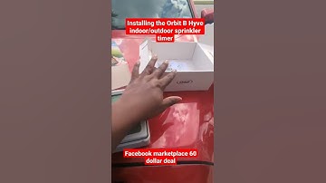 installing the Orbit B hyve indoor/outside sprinkler timer