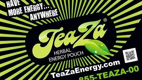 TeaZa Energy! Drop Your Shot and POP A POUCH!