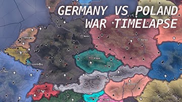 Germany vs Poland | Hoi4 AI Timelapse | Modern day