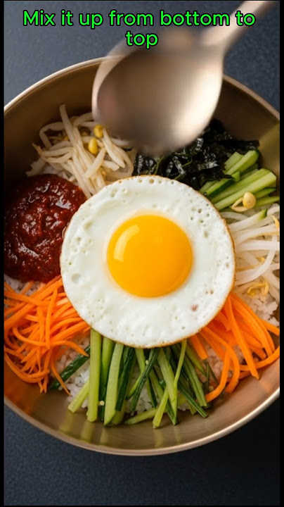 Making Bibimbap into a K-Pop Song! 🎵 () Would you eat this? #shorts #kpop #kfood #hanbok