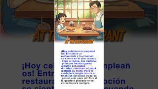 At the Restaurant - Reading and listening comprehension practice in Spanish