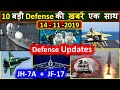 Top 10 | Top Defense Updates | air defense, Nasa, T-90, JH-7a fighter jet, Chinese aircraft carrier,