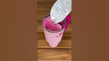 Now your Stanley cup can hold 2 drinks at once!🧊 #stanley #stanleycup #drinks #drink #kitchen