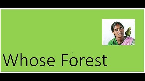 Whose Forest - MCQ