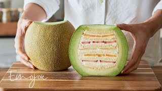 Melon Layer Cake Recipe | Emojoie