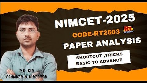 NIMCET TEST SERIES-2025/PAPER code-2503 /SHORTCUT/TRICKS/PART-01/#NIMCET2025