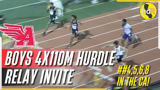2026 TF - Arcadia Invitational - Boys 4x100M Shuttle Hurdle Relay Invitational - #4, 5, 6, 8 in CA!