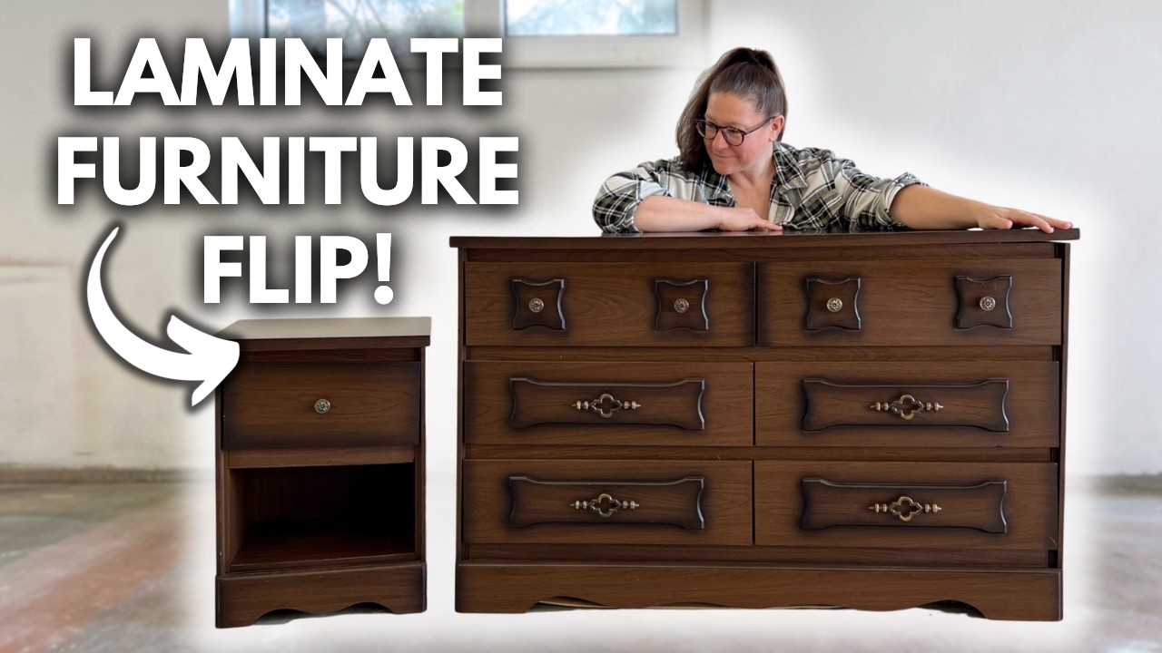how to redo a dresser with laminate top HOW TO PAINT LAMINATE FURNITURE PIECE (without sanding)