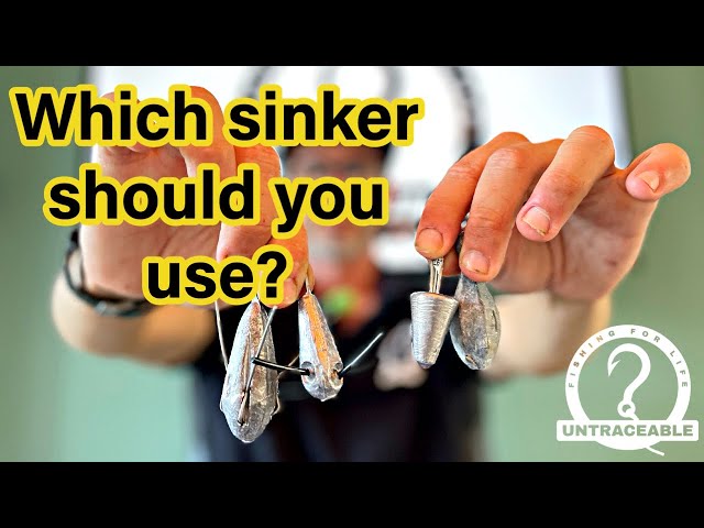 FISHING SINKERS  What, WHY and Where to use the various shapes of  sinkers 