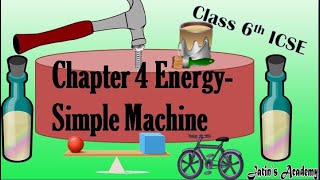Chapter 4 Energy- Simple Machine class 6 ICSE physics @jatinacademy