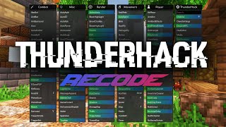 ThunderHack Recode Showcase! (1.20.2 Minecraft Hack Client)