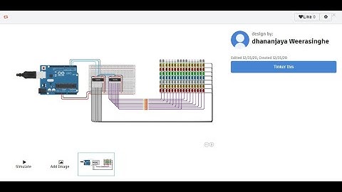 LED patterns with Arduino | Tinkercad