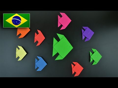 Vídeo: Como Fazer Um Peixe Origami