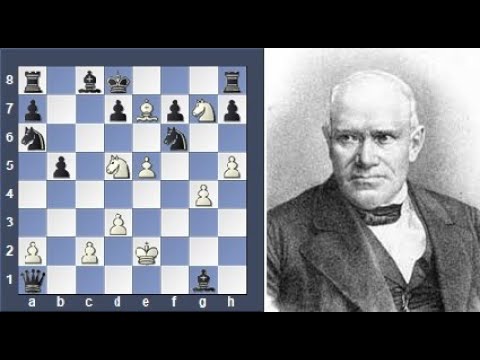 Unique Chess Player Gift Anderssen Vs Kieseritzky London 