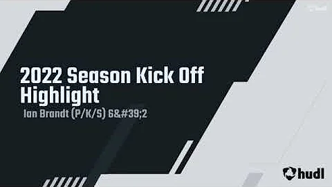 Ian Brandt - 2023 4.5 Star Punter - Kick Off Highl...