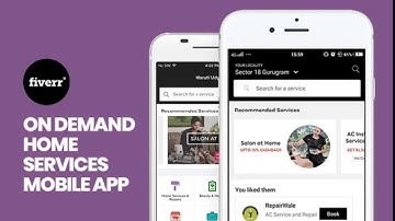 I will design and develop on demand home services app