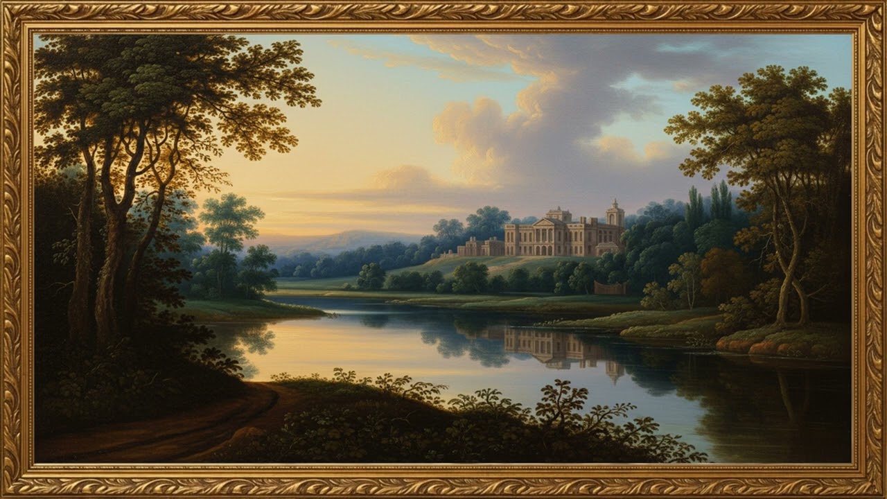 Peaceful Manor Landscape | Calm 4K Decorative Art Screen