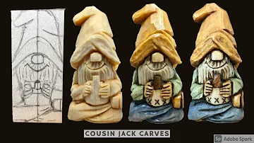 Carving A Hillbilly From Wood - Beginner Woodcarving Tutorial