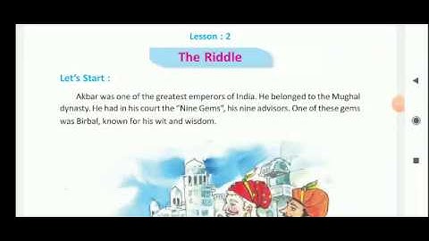 "THE RIDDLE "  LESSON 2  CLASS 7 ENGLISH WEST BENGAL BOARD