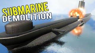 INSIDE A NUCLEAR SUBMARINE AS IT EXPLODES! Total Destruction Simulator - Disassembly 3D Gameplay