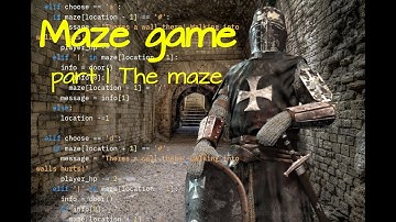 Code a maze game in Python that draws the map as you play. Part 1